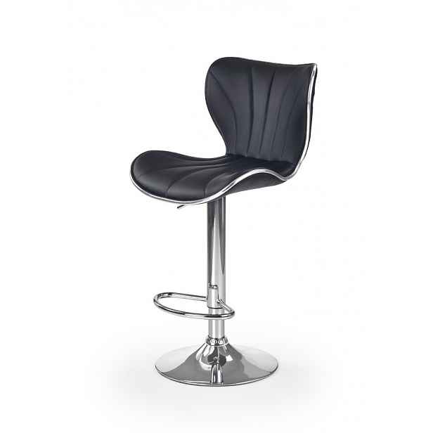 Barová židle H-69 černá / chrom Halmar