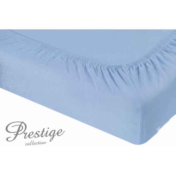 Prostěradlo Jersey s gumičkou 160x200 Světle Modrá Prestige Collection 160 g/m2