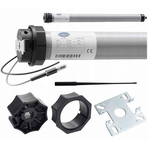 Radiový pohon motoru pro venkovní rolety Portos Fi 40 mm 10 Nm S-40/10RM