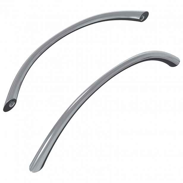vidaXL Rukojeť 2 ks Stříbrná 107 x 3.6 x 23 mm Nerezová ocel