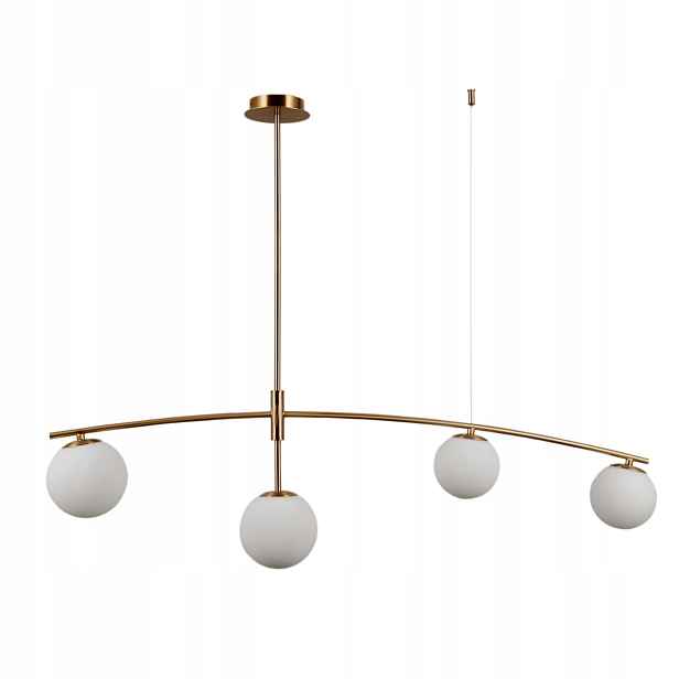 Závěsná lampa Italux Senai Led moderní zlatá