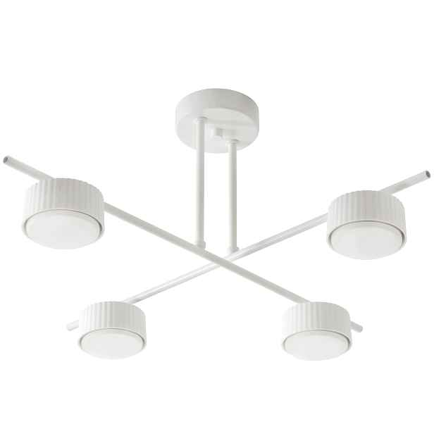 Závěsná stropní lampa lustr moderní bílá do kuchyně obývacího pokoje ložnice