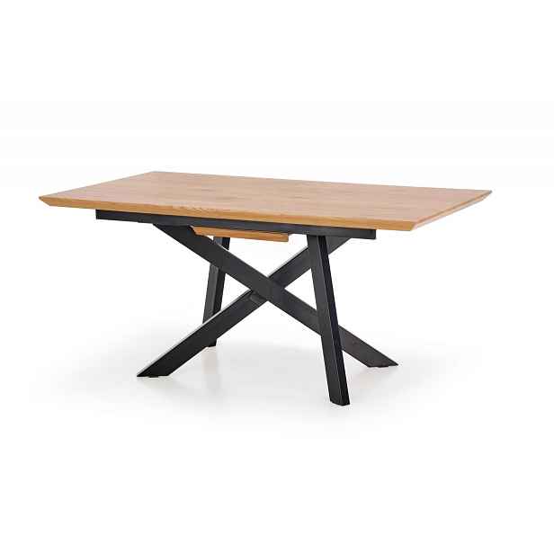 HALMAR Jídelní rozkládací stůl Talo 160/200 cm dub craft zlatý/černý