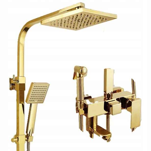Koupelnová sprchová baterie zlatá Bidet