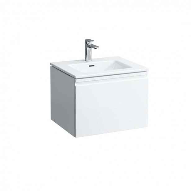 Laufen Pro S - Skříňka s umyvadlem, 60x50 cm, 1 zásuvka, lesklá bílá H8609614751041