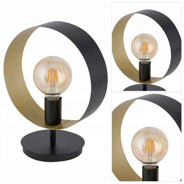 Stolní lampa Happy černá s intenzivním leskem v pracovně Sigma Lighting