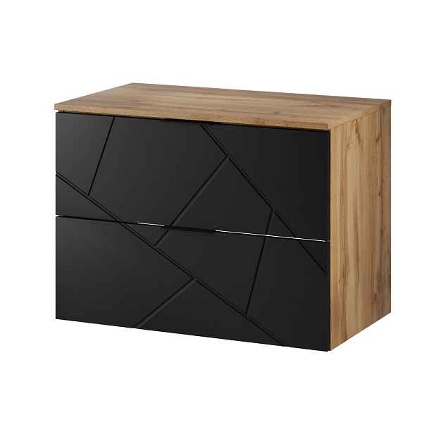 Szynaka Skříňka pod umyvadlo MAZI BLACK 38 | 80 cm