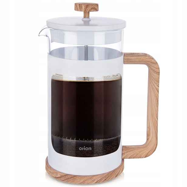 Vařič pístový 1 L Orion Whiteline French Press Sklo Borosilikátové