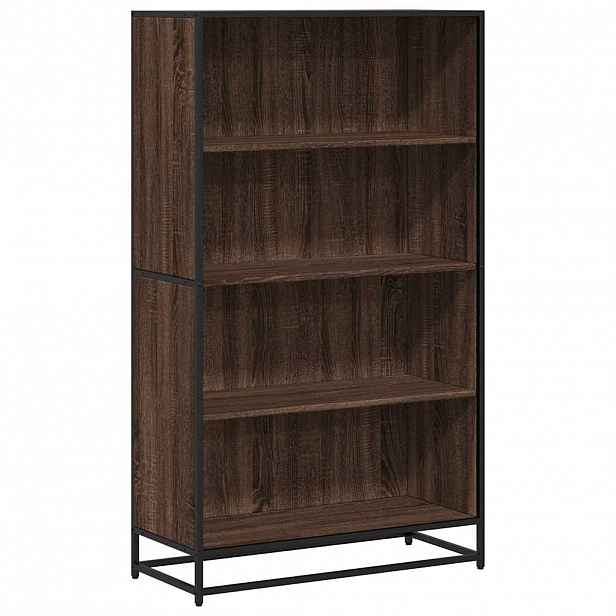 vidaXL Knihovna hnědý dub 80,5 x 35 x 139 cm kompozitní dřevo