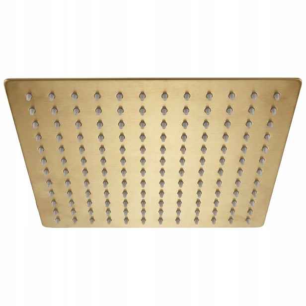 Deszczownica kwadratowa Rea JS-P015BG złota szczotkowana 30 cm