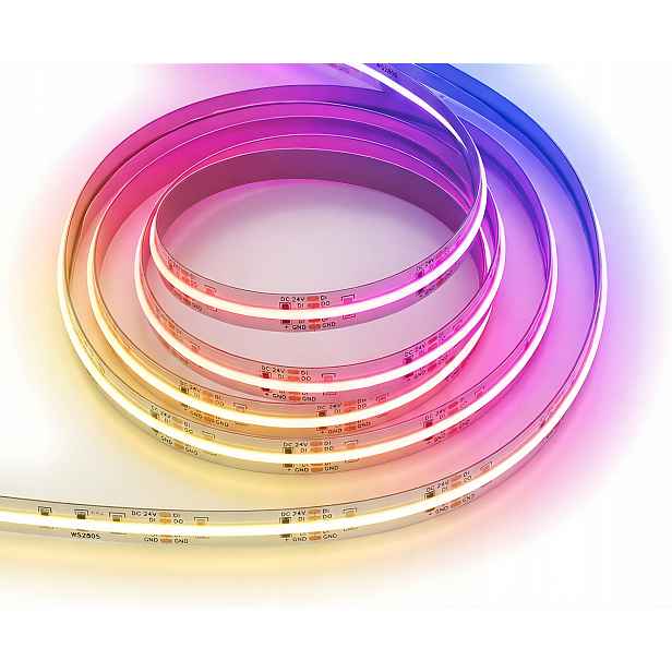 Digitální Led pásek Cob WS2805 Rgb Cct tekoucí Magic Rgbic 24V 840d/m 5 m