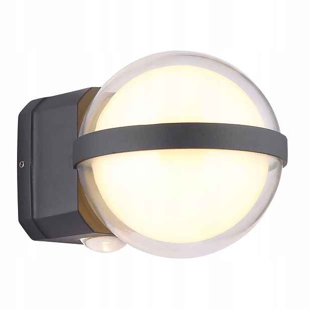 Nástěnné Led svítidlo 12W Šedá Terasa ILLI Teplá bílá IP54 Globo Lighting