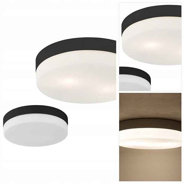 Stropní Pori černá moderní nad kuchyňskou linkou s rozptýleným leskem Tk Lighting
