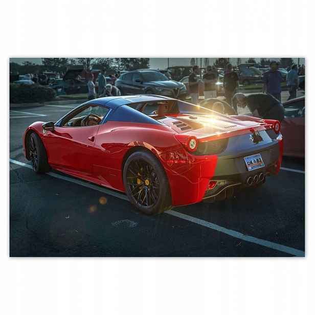Plakáty 200x135 Červené Ferrari