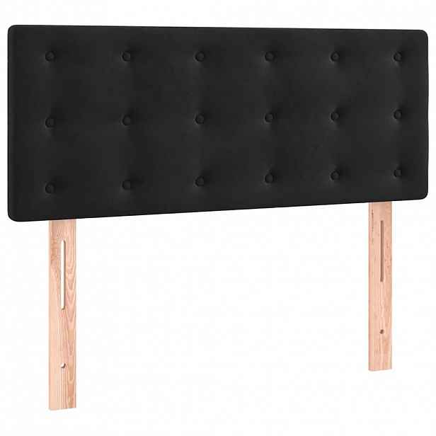 vidaXL Čelo postele černé 100x5x78/88 cm samet