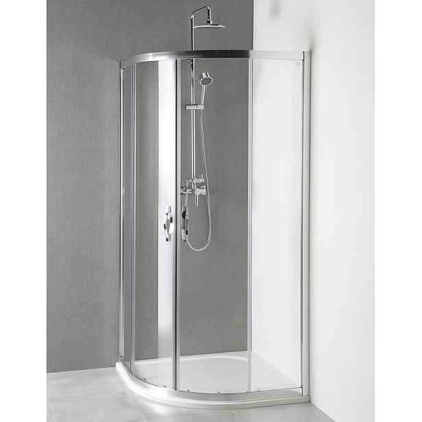Gelco AKCE čtvrtkruhová sprchová zástěna 900x900x1900mm, čiré sklo