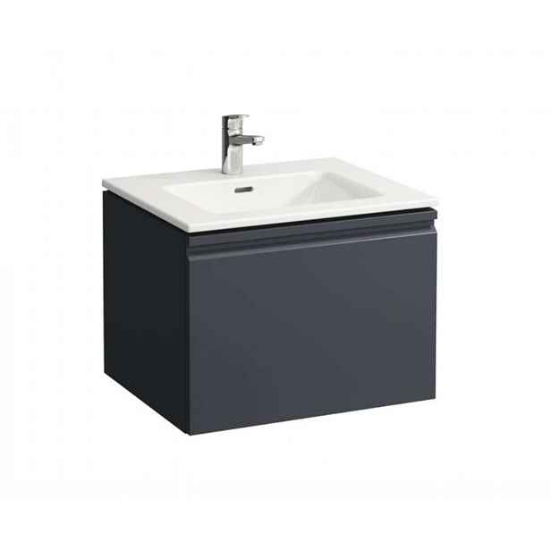 Laufen Pro S - Skříňka s umyvadlem, 60x50 cm, 1 zásuvka, matná grafitová H8609614801041