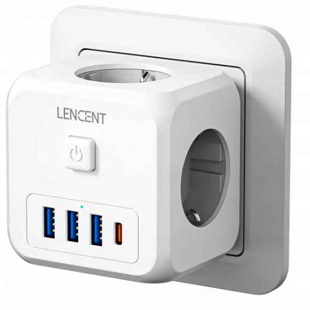 Lencent Usb & C 7-IN-1: Rozbočka Všestranného Nabíjení Na Cestách
