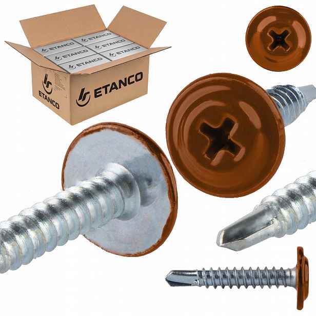 Samovrtné podložky 4,2 x 25 mm Ral 8004 2000 ks Etanco Gm-b