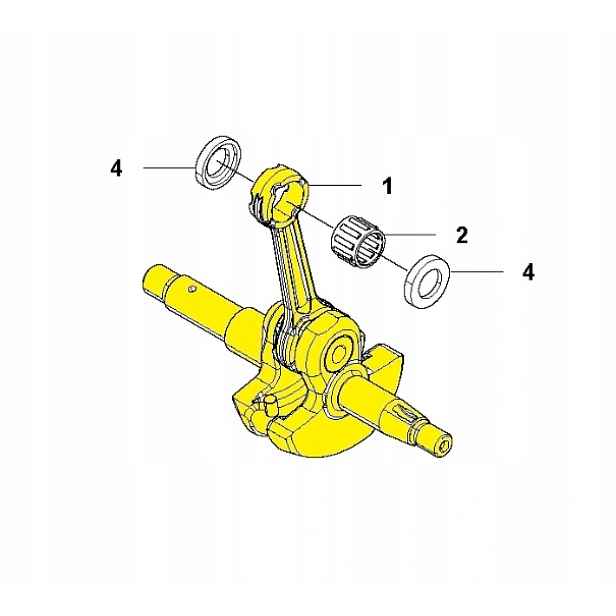 Klikový hřídel pily 543 Xp Husqvarna 597075304
