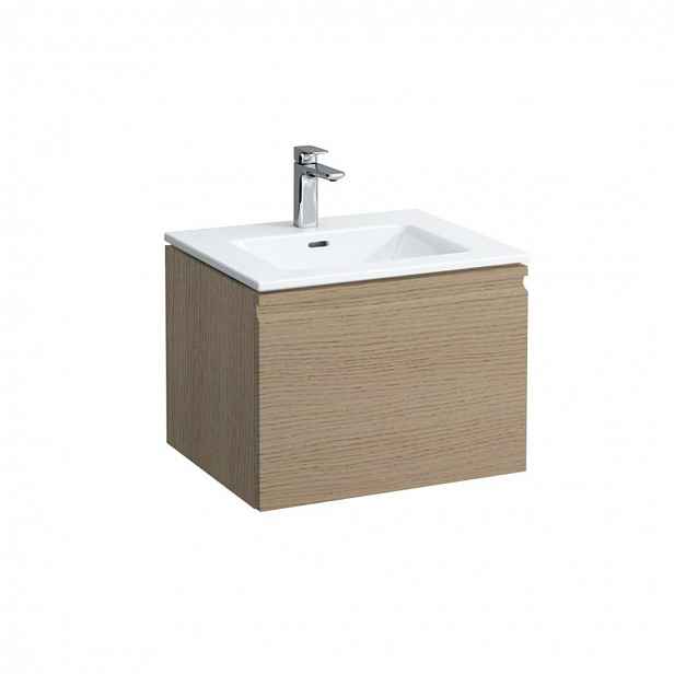 Laufen Pro S - Skříňka s umyvadlem, 60x50 cm, 1 zásuvka, světlý dub H8609614791041