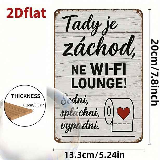 TEMU 2D plochá retro dekorace na zeď s české vlajky - Retro dřevěná cedule s národním znakem ČR, vhodná pro vnitřní/venkovní použití, sváteční