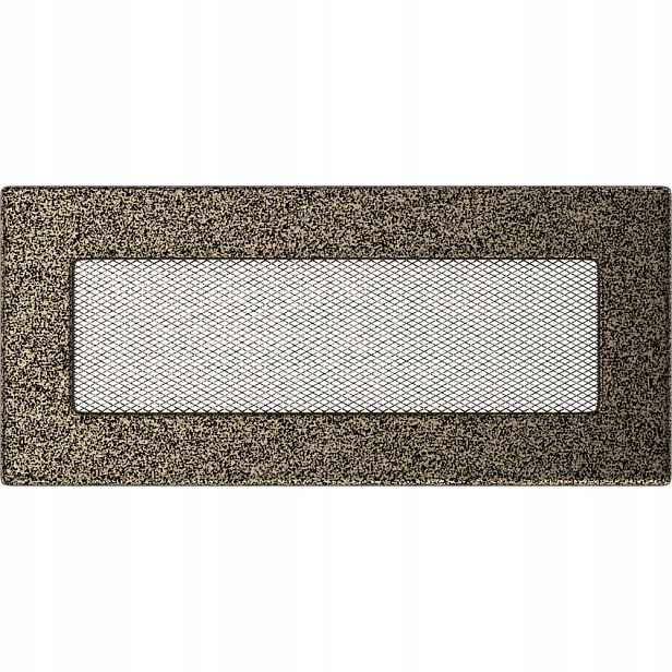 Ventilační mřížka do krbu 11x24 černo-zlatá