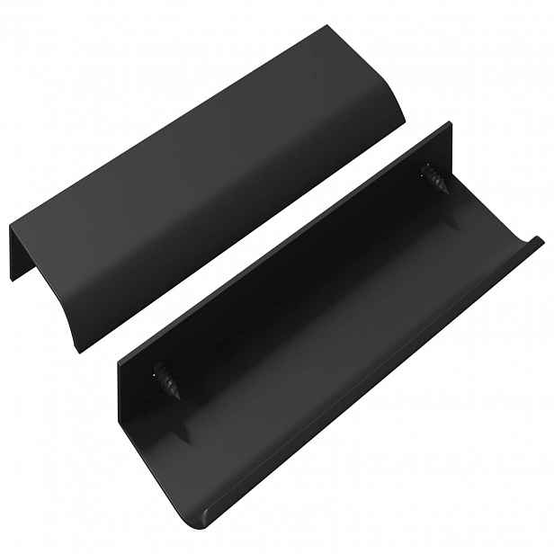 vidaXL Rukojeť 725 ks Černá 120 x 39.6 x 17 mm Hliník