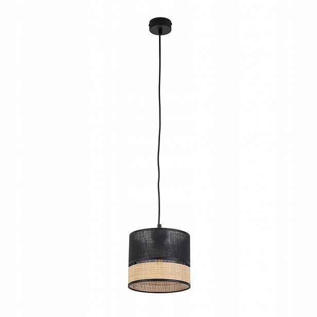 Závěsná lampa Stropní lustr E27 Černá Vintage Paglia Tk Lighting