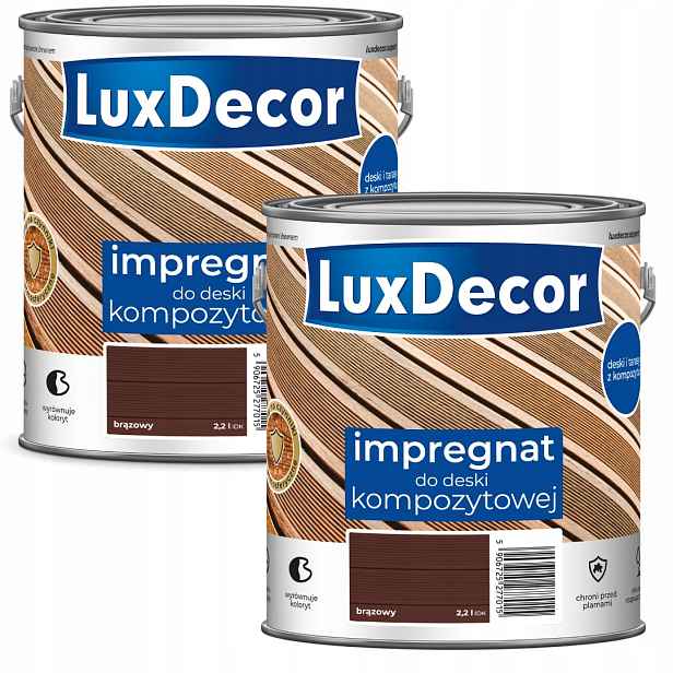 Sada 2KS Luxdecor Impregnace Na Kompozitní Desku Hnědá 2X2,2L