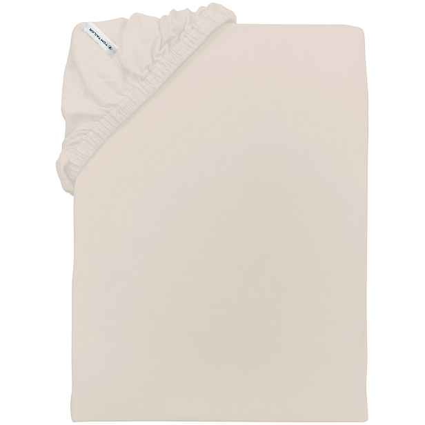 TOM Tailor Napínací prostěradlo Jersey, 90-100 x 200 cm (béžová)