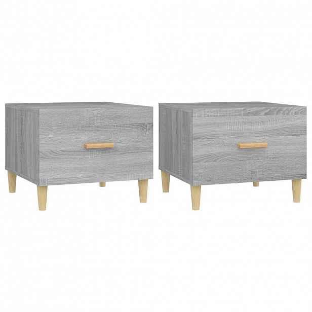 vidaXL Konferenční stolky 2 ks šedé sonoma 50x50x40cm kompozitní dřevo