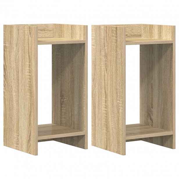 vidaXL Stojan na rostliny 2 ks Dub sonoma 30 x 30 x 60 cm