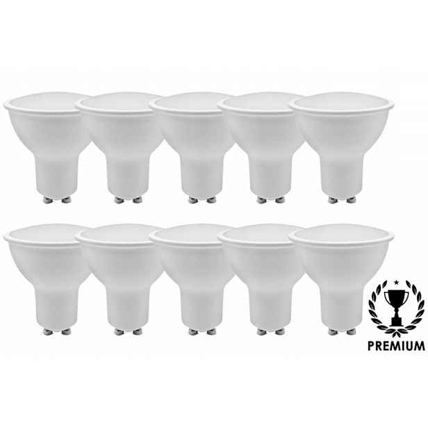 10x Led žárovka Samsung 7W ~60W GU10 Studená Premium