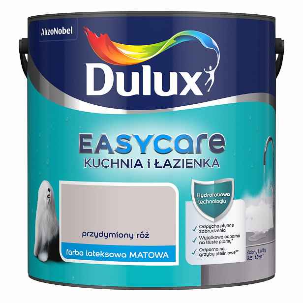 Dulux Barva Easycare Kuchyň A Koupelna 2,5L Kouřově Růžová
