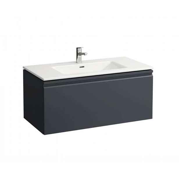 Laufen Pro S - Skříňka s umyvadlem, 100x50 cm, 1 zásuvka, matný grafit H8609654801041