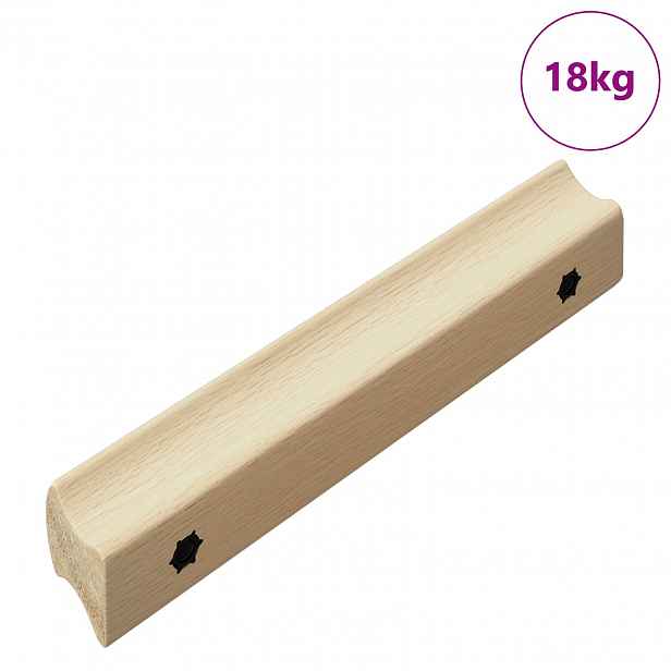 vidaXL Přímá rukojeť 587 ks Přírodní dřevo 130 x 25 x 30 mm