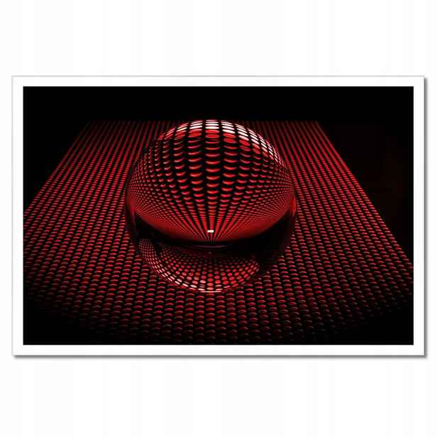 Plakáty v rámu 60x40 Červená koule Disco