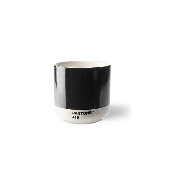 Černý porcelánový šálek na cappuccino 175 ml Black 419 – Pantone