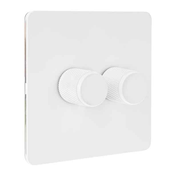 Verticana Wall Dimmer 2-WAY White – bílý nástěnný stmívač, dvojitý