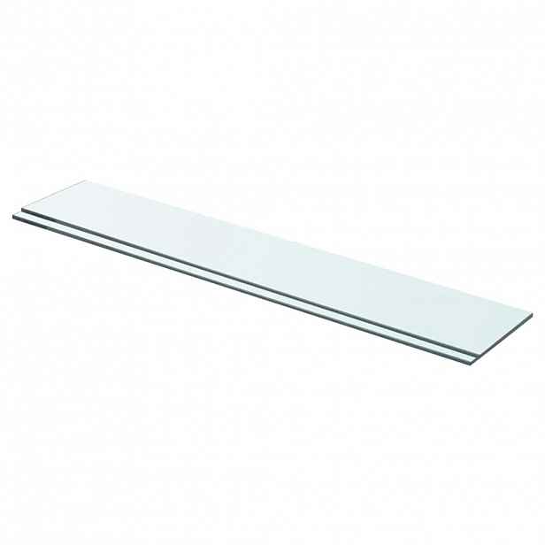vidaXL Policové desky 2 ks sklo čiré 70 x 12 cm