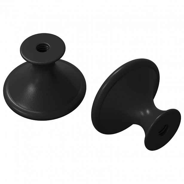vidaXL Rukojeť 2 ks Černá Ø30 mm Hliník
