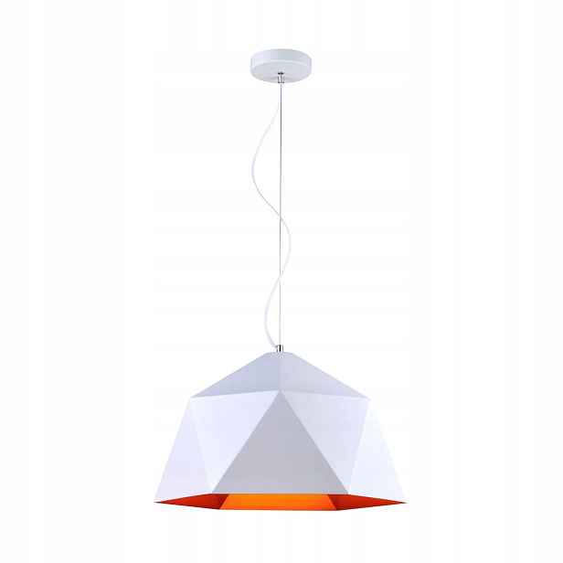 Závěsná lampa bílá Lustr do kuchyně Mist White Volteno