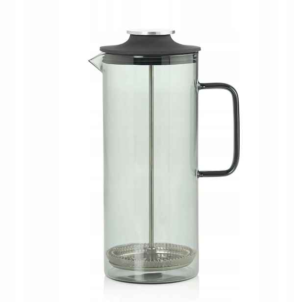 French Press AdHoc kávovar Impact skleněný šedý 1000 ml