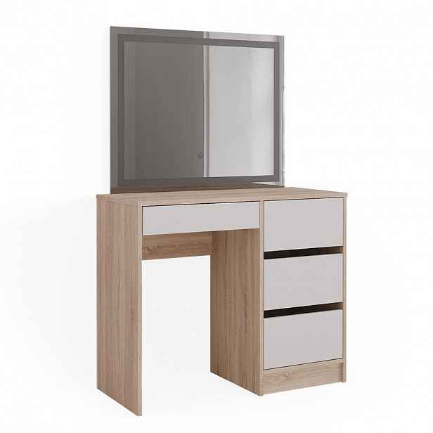 Vicco TOALETNÍ STOLEK Sherry Sonoma 90 cm se zrcadlem LED