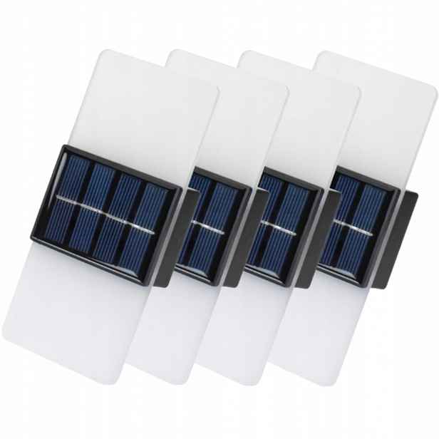 4x Solární lampa Akryl Led lampa IP65 Ozdobné osvětlení domu Altánky