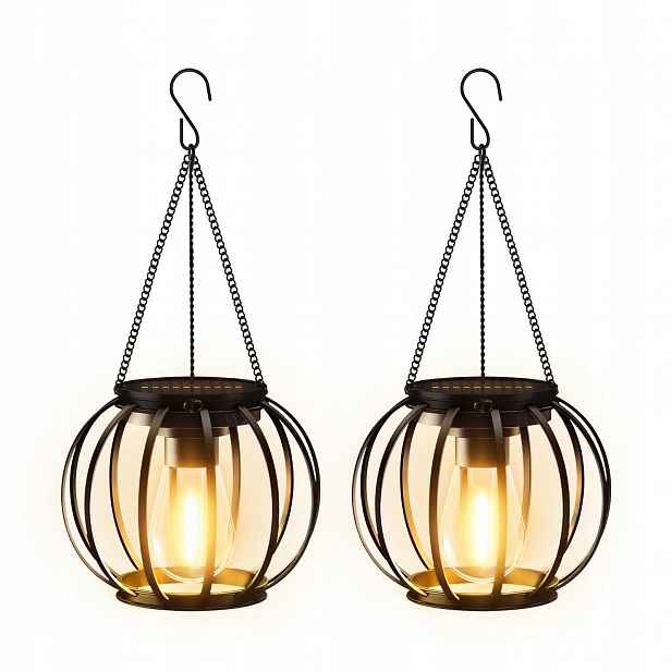 Solární závěsné Led lampy IP65, sada 4 kusů