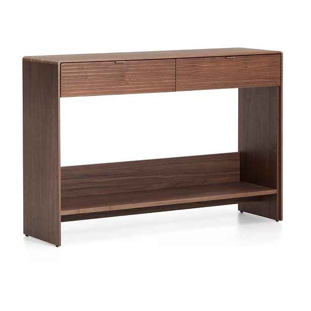 Komoda v dekoru ořechu v tmavě přírodní barvě 120x81x35 cm Norlen – Kave Home