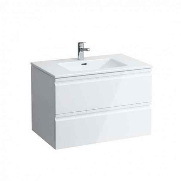 Laufen Pro S - Skříňka s umyvadlem, 80x50 cm, 2 zásuvky, matná bílá H8619634631041