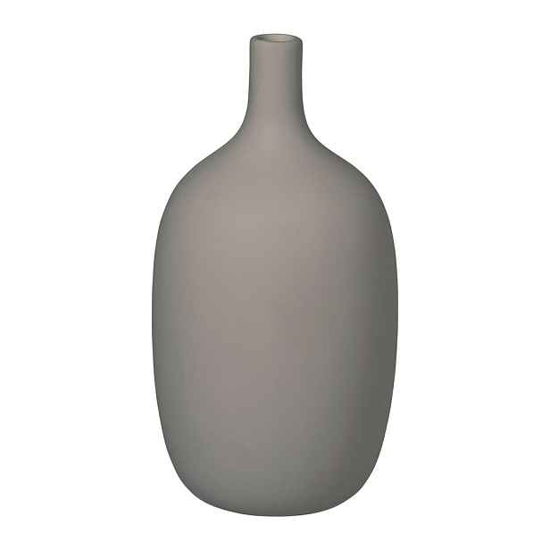 Šedá váza Blomus Ceola, výška 21 cm